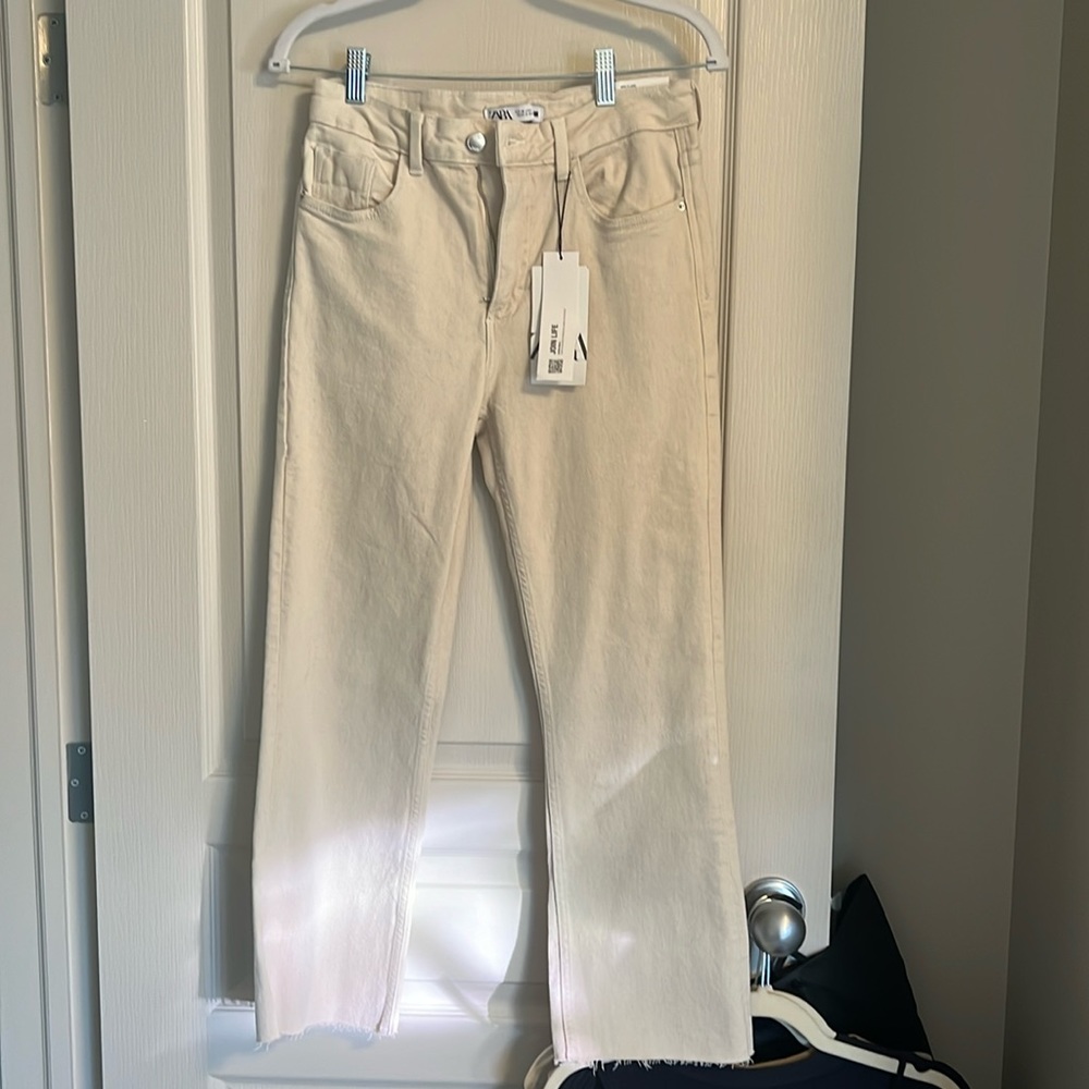 NWT Zara mini flare jeans